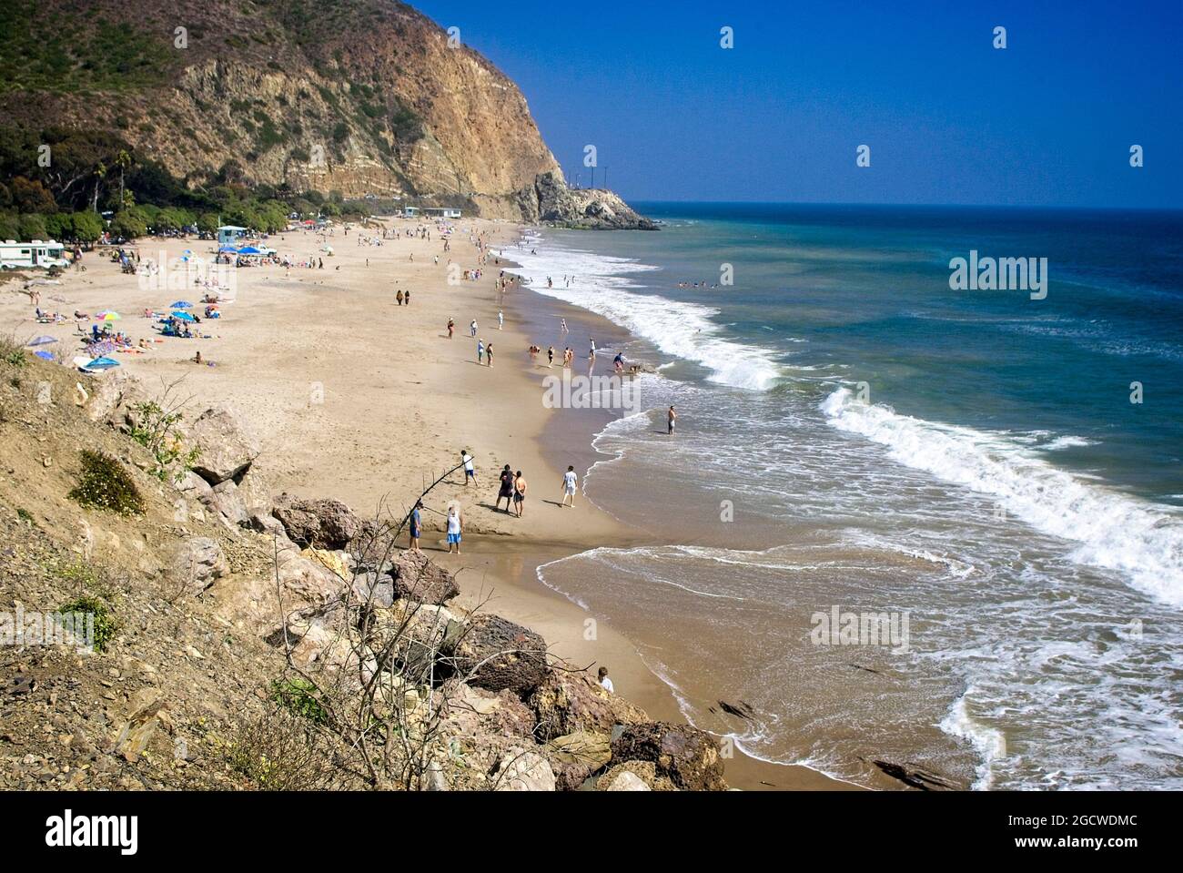 Ein Strand in der Nähe von Ventura, Kalifornien, USA. Stockfoto