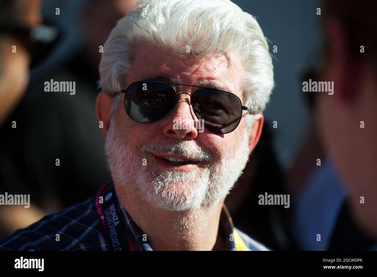 George Lucas (USA) Star Wars-Schöpfer. Großer Preis von Italien, Sonntag, 6. September 2015. Monza Italien. Stockfoto