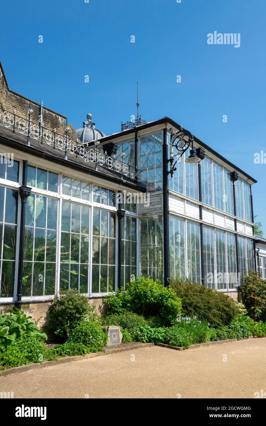 The Conservatory, Buxton Pavilion Gardens, Derbyshire, England. Stockfoto