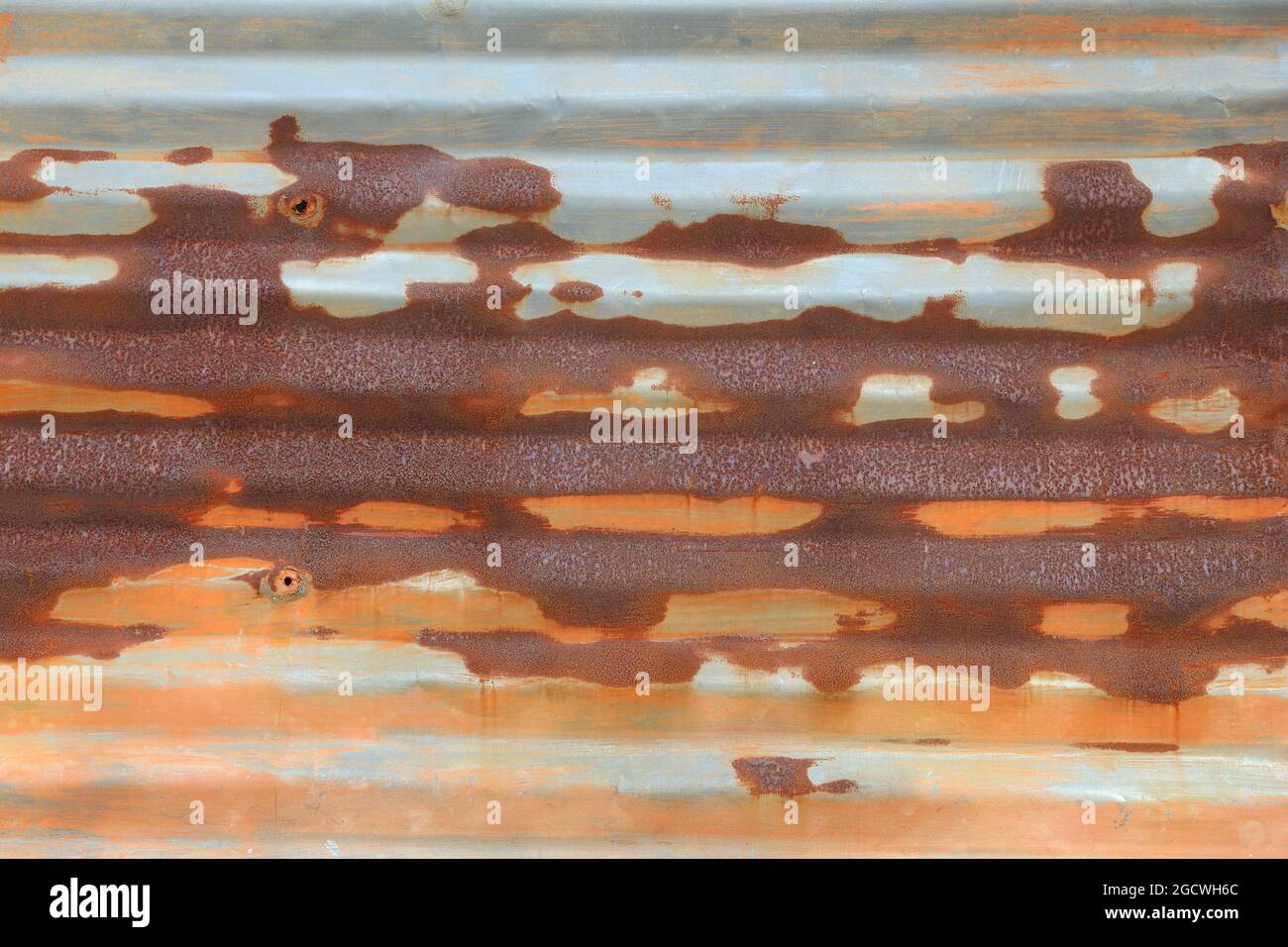 Industrielle Metalloberfläche im Hintergrund. Grungy Distressed rostigen Metall-Textur. Stockfoto