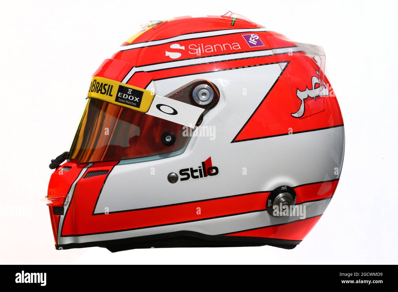 Der Helm des sauber F1-Teams von Fam. Großer Preis von Australien, Donnerstag, 17. März 2016. Albert Park, Melbourne, Australien. Stockfoto