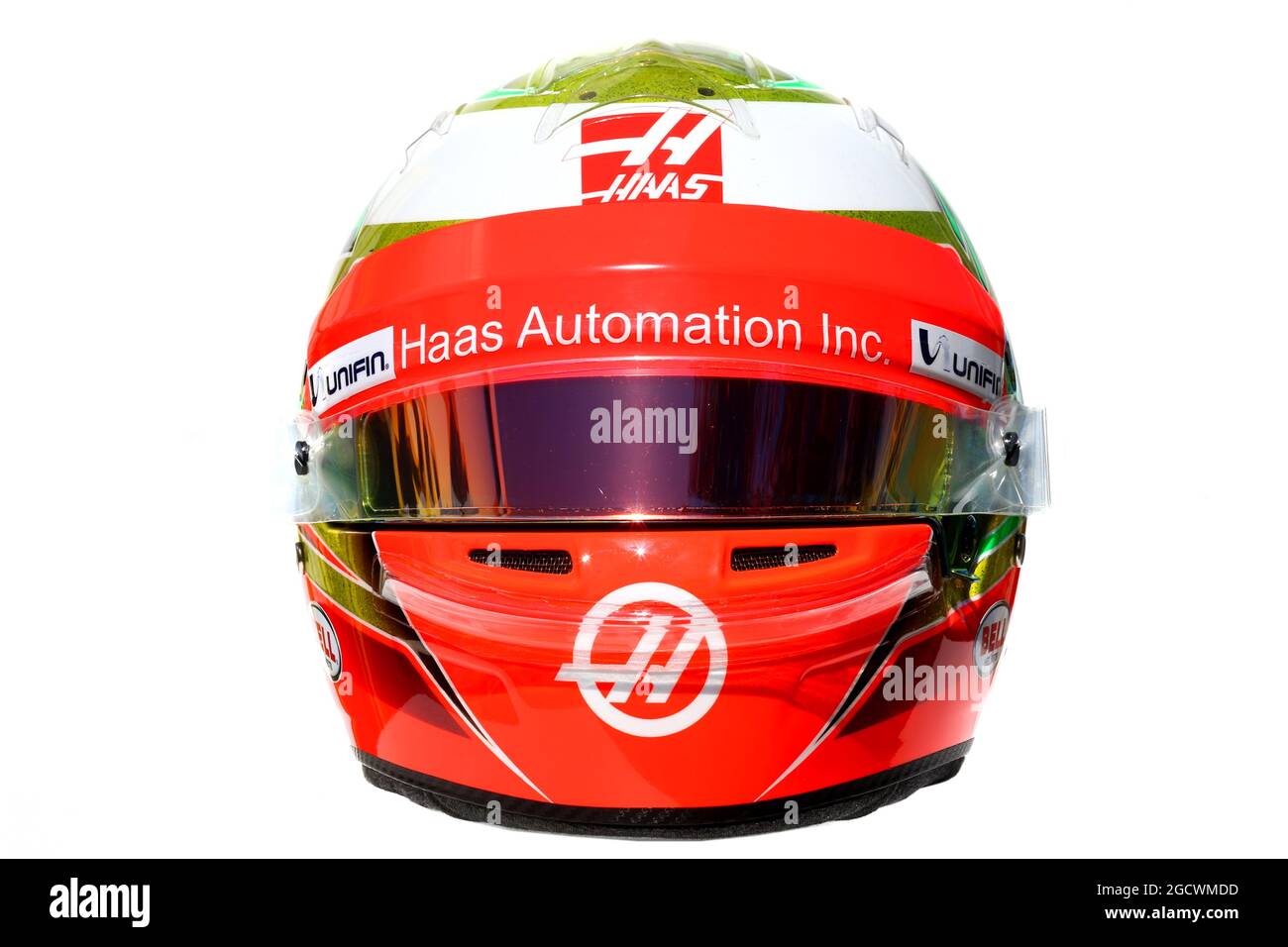 Der Helm des Esteban Gutierrez (MEX) Haas F1 Teams. Großer Preis von Australien, Donnerstag, 17. März 2016. Albert Park, Melbourne, Australien. Stockfoto