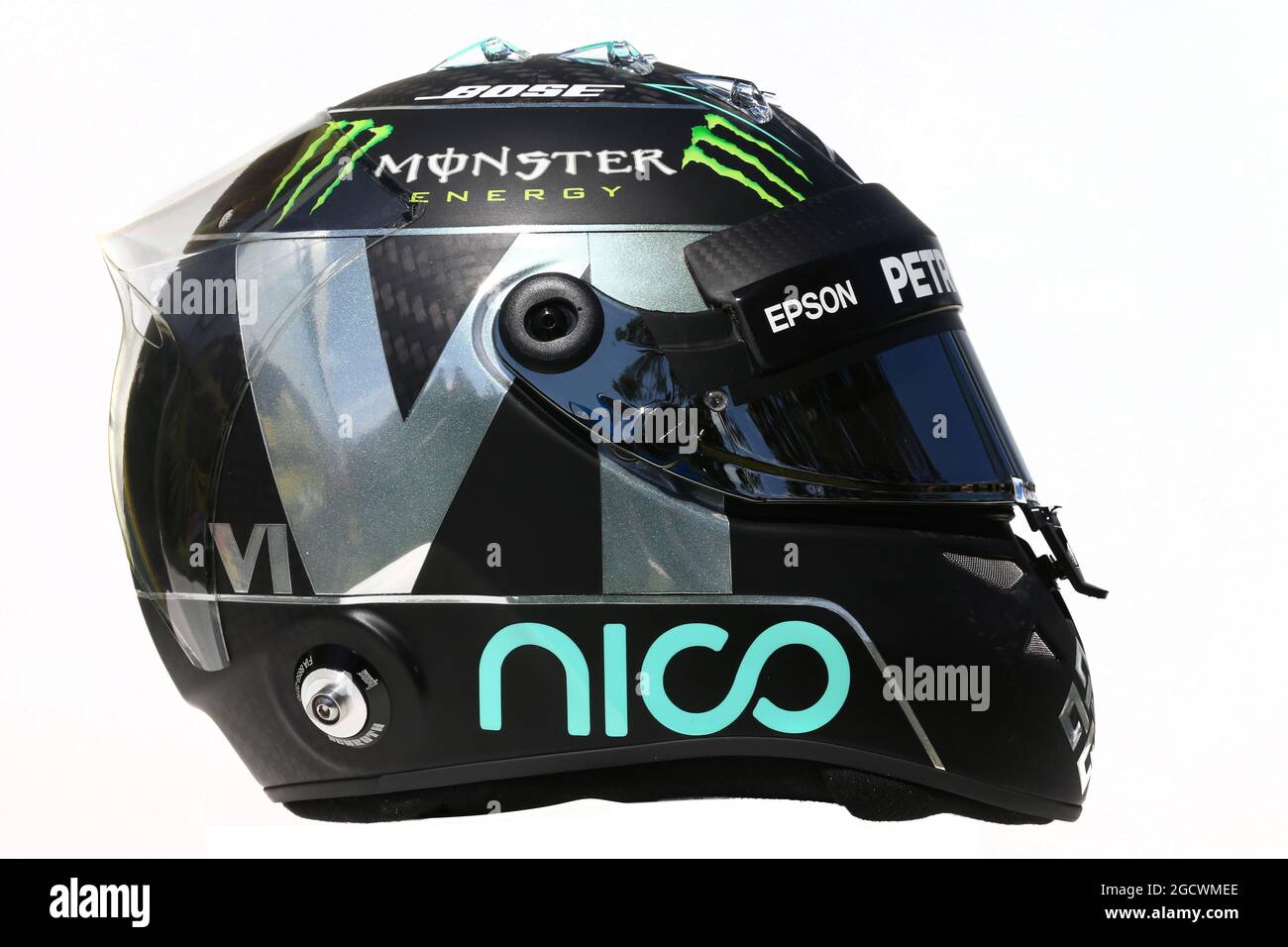 Der Helm von Nico Rosberg (GER) Mercedes AMG F1. Großer Preis von Australien, Donnerstag, 17. März 2016. Albert Park, Melbourne, Australien. Stockfoto