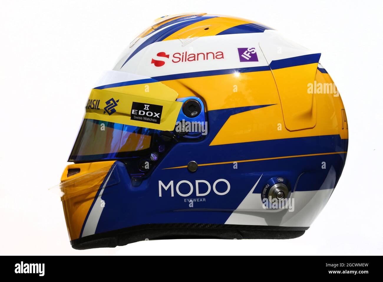 Der Helm des Marcus Ericsson (SWE) sauber F1 Teams. Großer Preis von Australien, Donnerstag, 17. März 2016. Albert Park, Melbourne, Australien. Stockfoto
