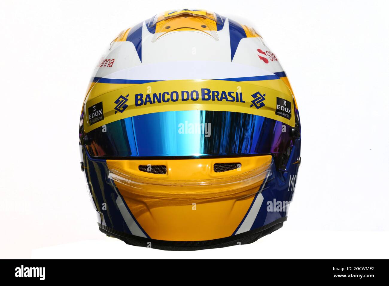 Der Helm des Marcus Ericsson (SWE) sauber F1 Teams. Großer Preis von Australien, Donnerstag, 17. März 2016. Albert Park, Melbourne, Australien. Stockfoto