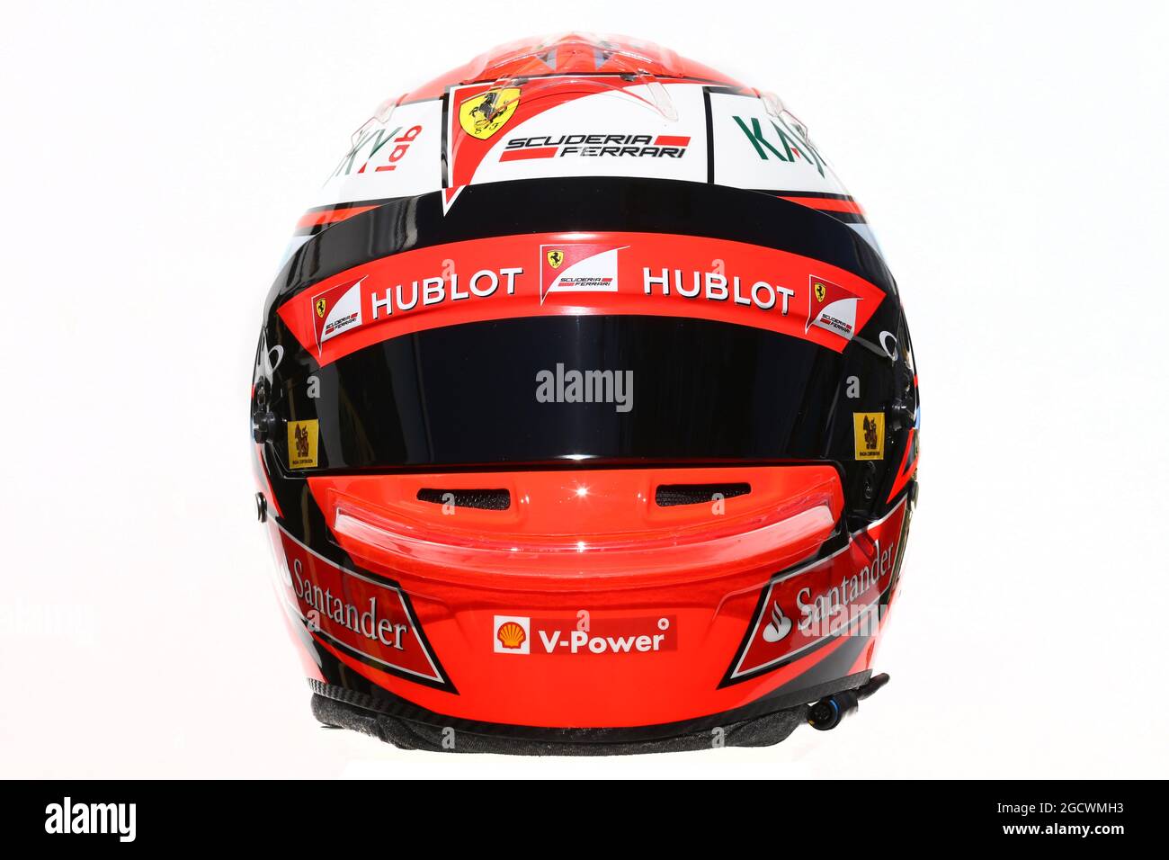 Der Helm von Kimi Räikkönen (FIN) Ferrari. Großer Preis von Australien, Donnerstag, 17. März 2016. Albert Park, Melbourne, Australien. Stockfoto