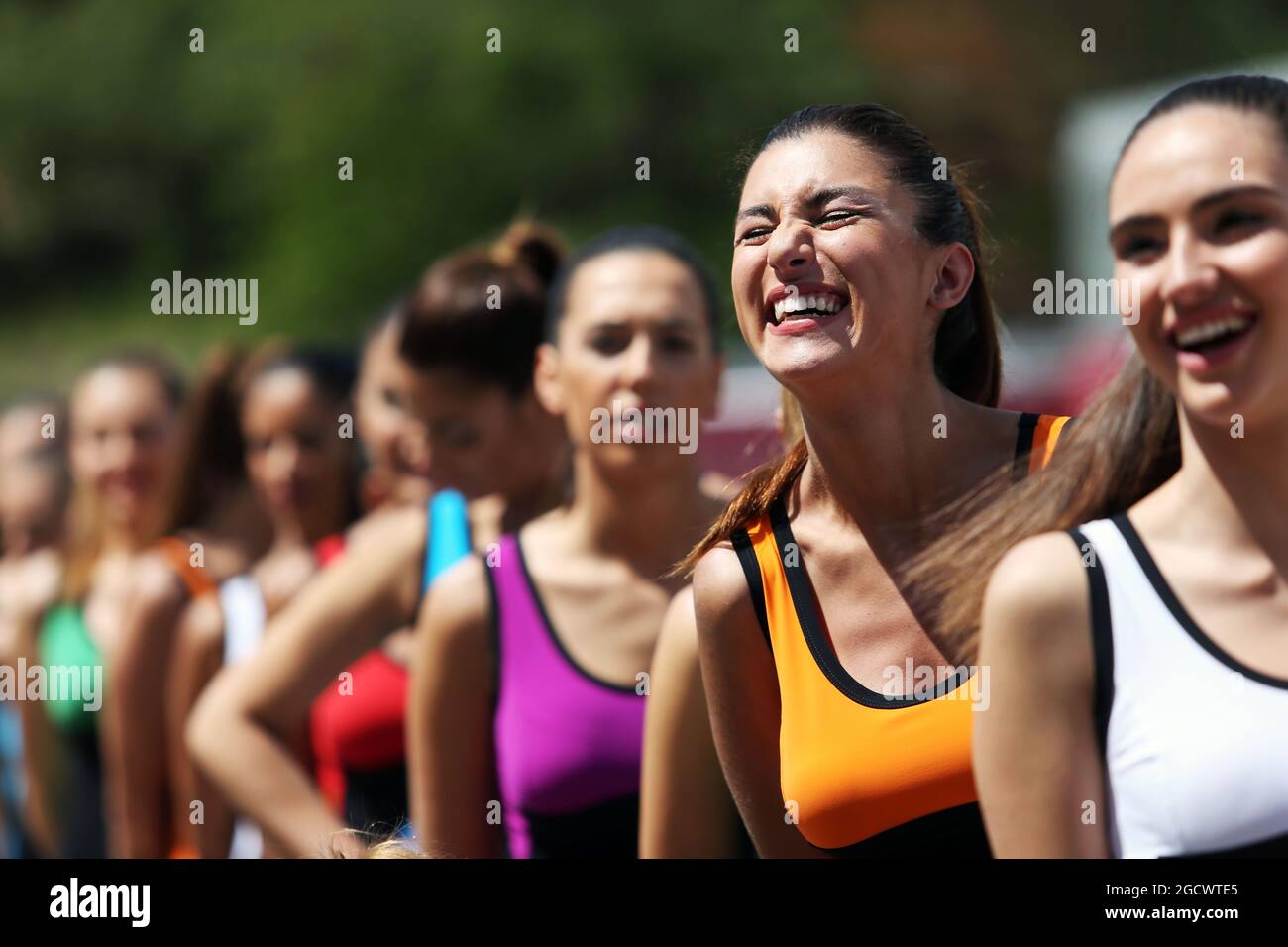 Grid-Mädchen. Großer Preis von Spanien, Samstag, 14. Mai 2016. Barcelona, Spanien. Stockfoto