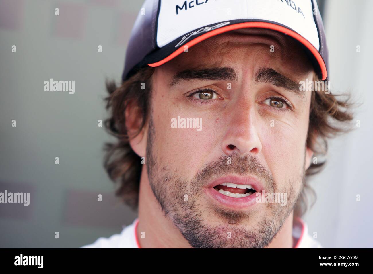 Fernando Alonso (ESP) McLaren. Großer Preis von Europa, Donnerstag, 16. Juni 2016. Baku City Circuit, Aserbaidschan. Stockfoto