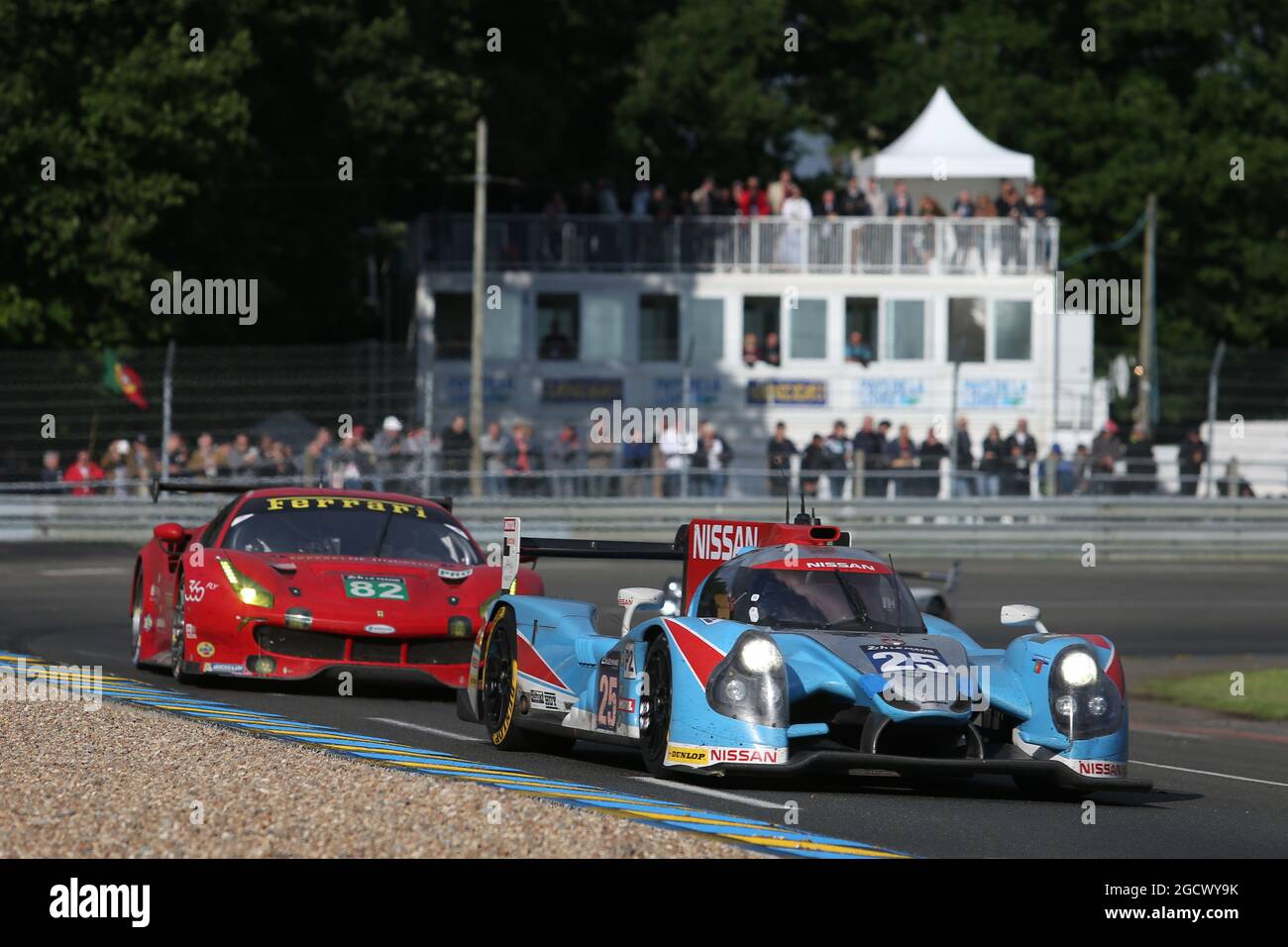 Michael Munemann (GBR) / Andrea Pizzitola (FRA) / Chris Hoy (GBR) #25 Algarve Pro Racing Ligier JS P2-Nissan. FIA-Langstrecken-Weltmeisterschaft, Le Mans 24 Stunden - Rennen, Samstag, 18. Juni 2016. Le Mans, Frankreich. Stockfoto