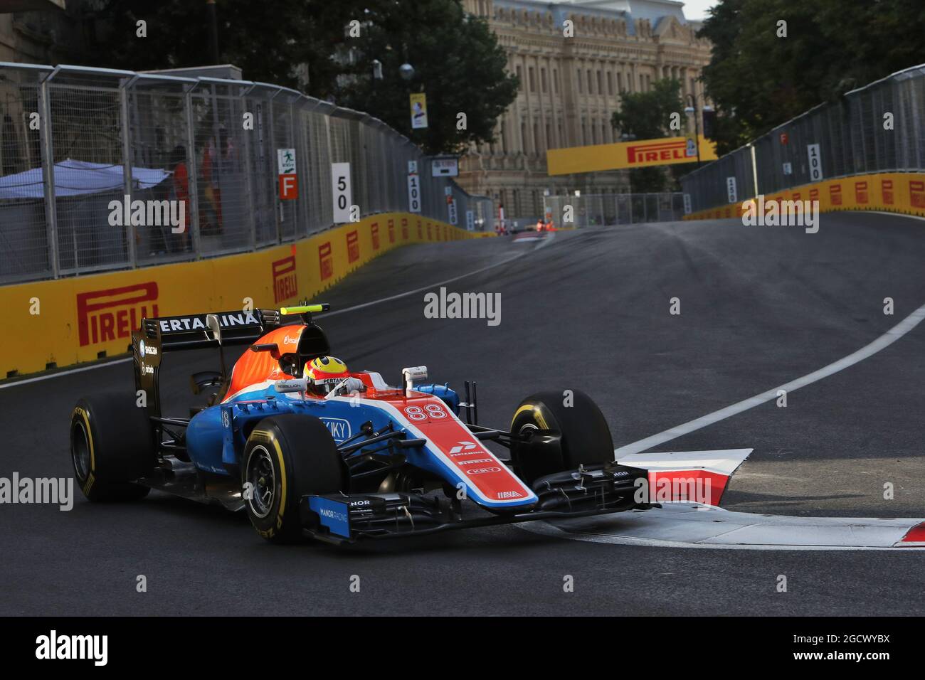 Rio Haryanto (IDN) Manor Racing MRT05. Großer Preis von Europa, Sonntag, 19. Juni 2016. Baku City Circuit, Aserbaidschan. Stockfoto