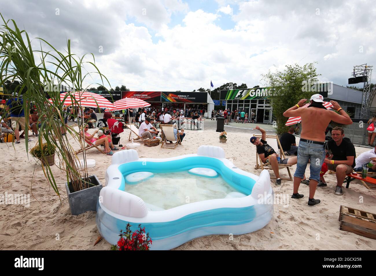 Fanzone. Großer Preis von Deutschland, Freitag, 29. Juli 2016. Hockenheim, Deutschland. Stockfoto