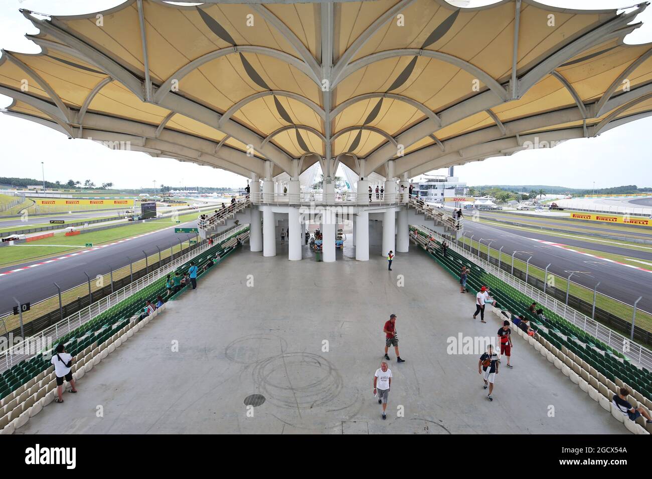 Die Tribüne. Großer Preis von Malaysia, Samstag, 1. Oktober 2016. Sepang, Kuala Lumpur, Malaysia. Stockfoto