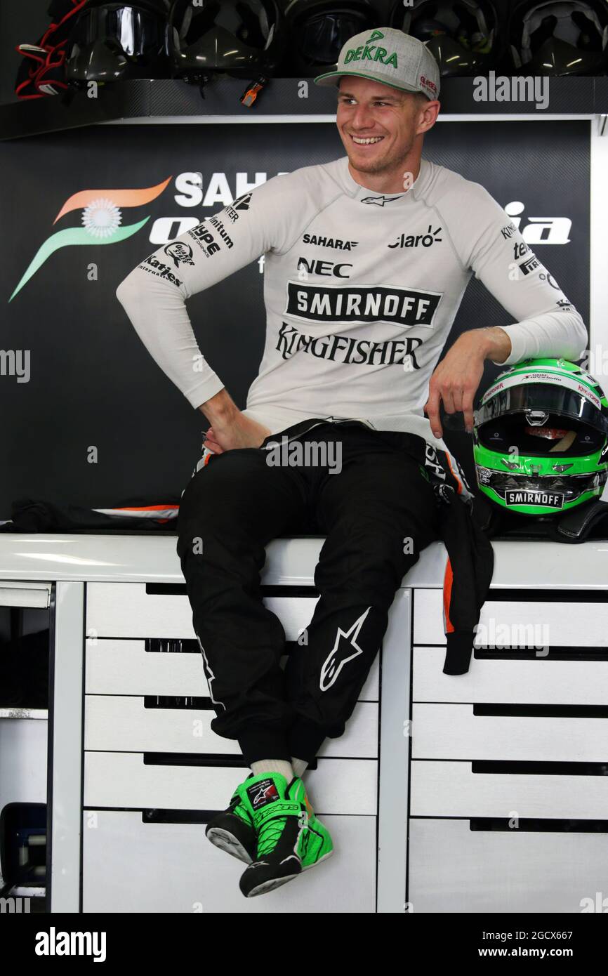 Nico Hulkenberg (GER) Sahara Force India F1. Großer Preis von Japan, Freitag, 7. Oktober 2016. Suzuka, Japan. Stockfoto