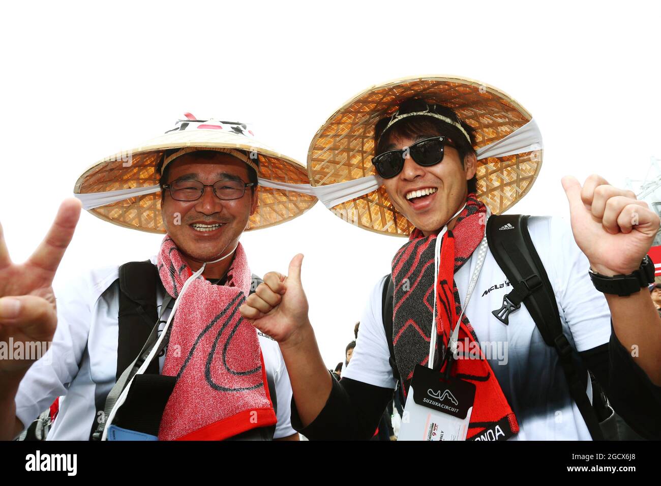 McLaren Fans. Großer Preis von Japan, Sonntag, 9. Oktober 2016. Suzuka, Japan. Stockfoto