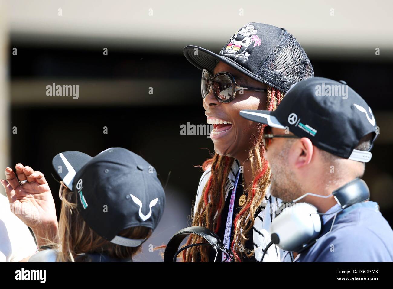 Venus Williams (USA) Tennisspielerin. Großer Preis der Vereinigten Staaten, Samstag, 22. Oktober 2016. Circuit of the Americas, Austin, Texas, USA. Stockfoto