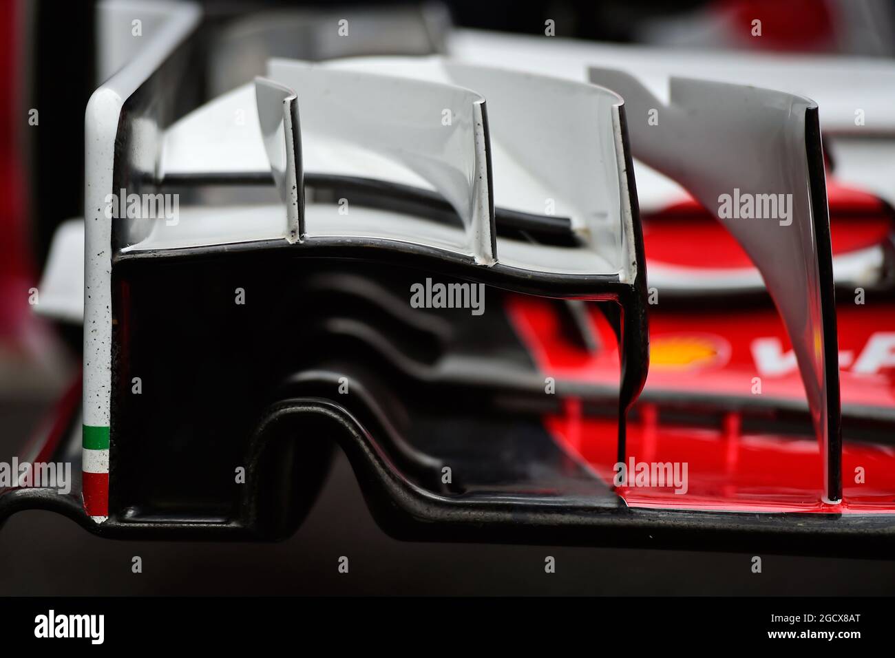 Ferrari SF16-H Frontflügel Detail. Großer Preis von Mexiko, Donnerstag, 27. Oktober 2016. Mexiko-Stadt, Mexiko. Stockfoto