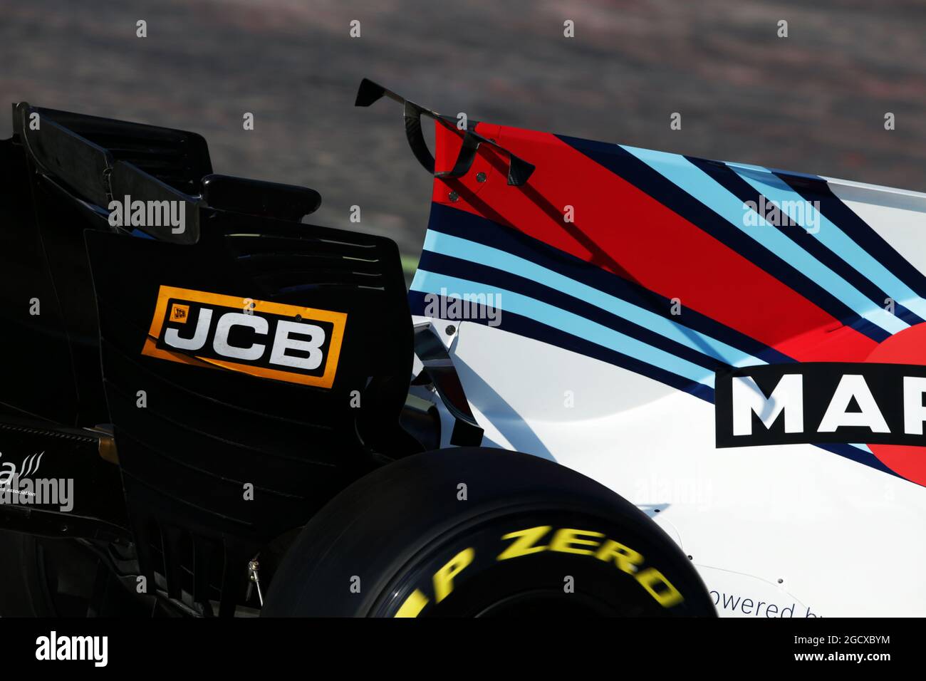 Williams FW40 - Heckwinglet. Formel-1-Tests, Tag 1, Montag, 27. Februar 2017. Barcelona, Spanien. Stockfoto