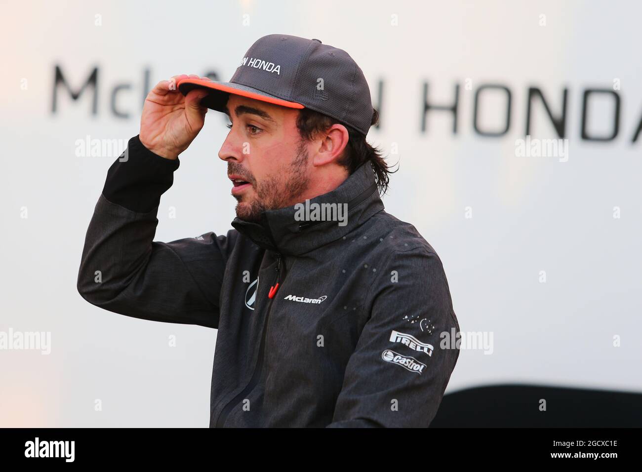 Fernando Alonso (ESP) McLaren. Formel-1-Tests, Tag 1, Montag, 27. Februar 2017. Barcelona, Spanien. Stockfoto