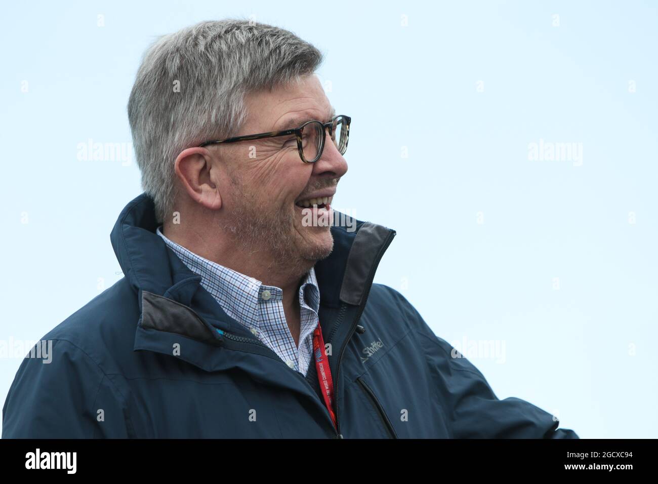 Ross Brawn (GBR) Managing Director, Motorsport. Formel-1-Tests, Tag 3, Mittwoch, 1. März 2017. Barcelona, Spanien. Stockfoto