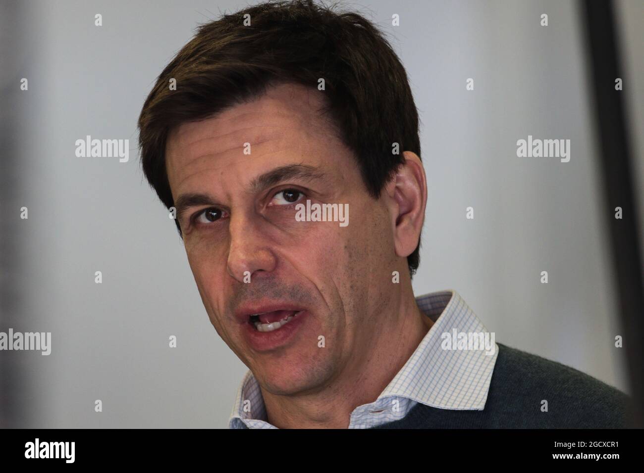 Toto Wolff (GER) Mercedes AMG F1 Aktionär und Executive Director. Formula One Testing, Tag 2, Mittwoch, 8. März 2017. Barcelona, Spanien. Stockfoto