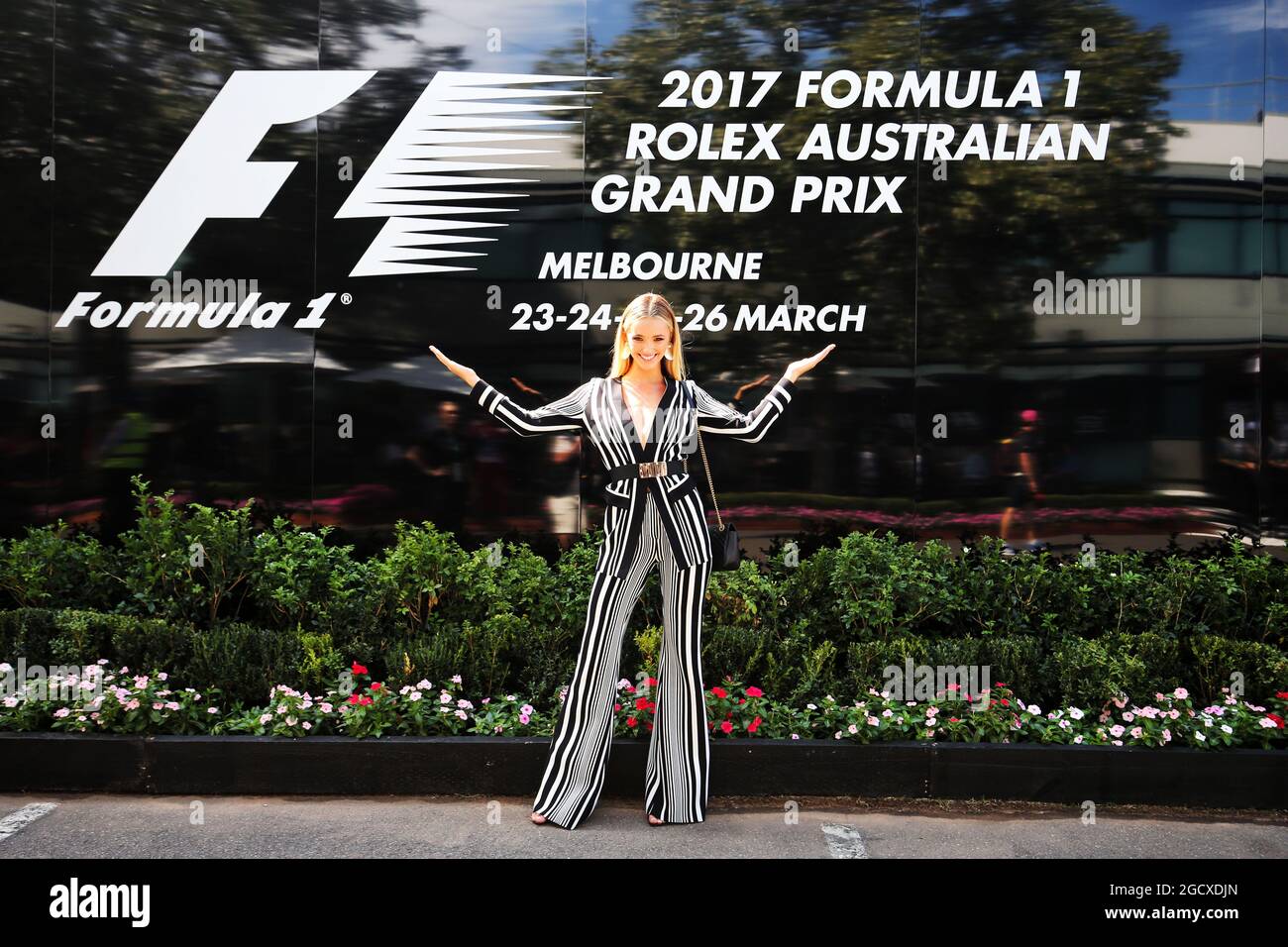 Brooke Hogan (AUS) Modell. Großer Preis von Australien, Sonntag, 26. März 2017. Albert Park, Melbourne, Australien. Stockfoto