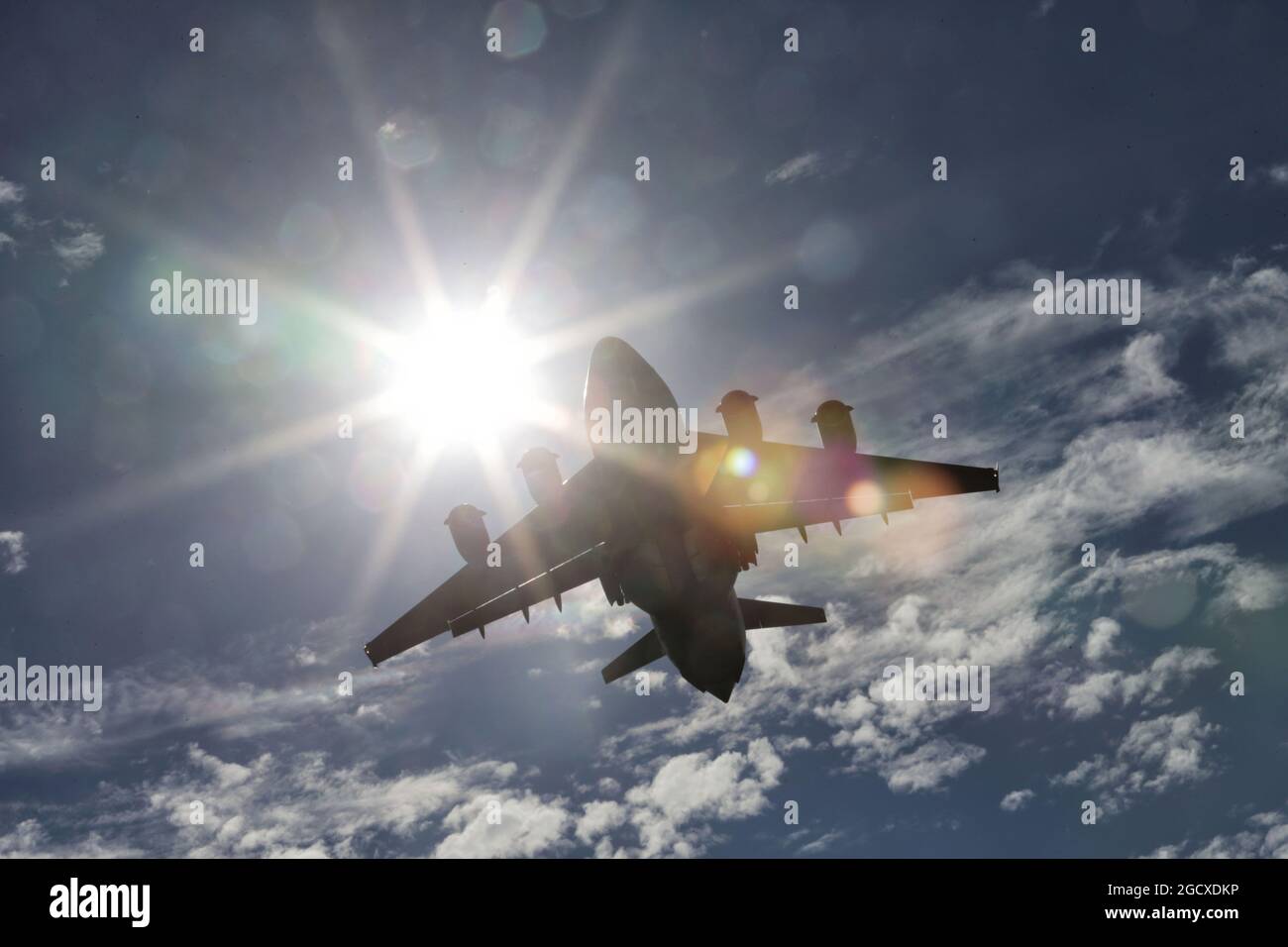 Eine Luftanzeige. Großer Preis von Australien, Sonntag, 26. März 2017. Albert Park, Melbourne, Australien. Stockfoto