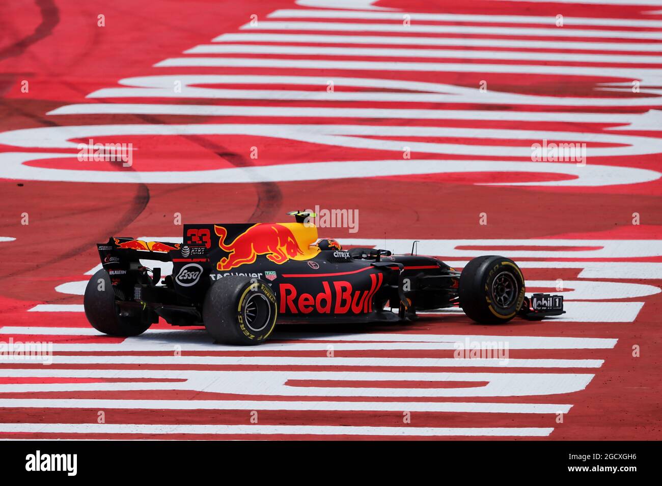 Max Verstappen (NLD) Red Bull Racing RB13 zum Start vom Kurs. Großer Preis von Spanien, Sonntag, 14. Mai 2017. Barcelona, Spanien. Stockfoto