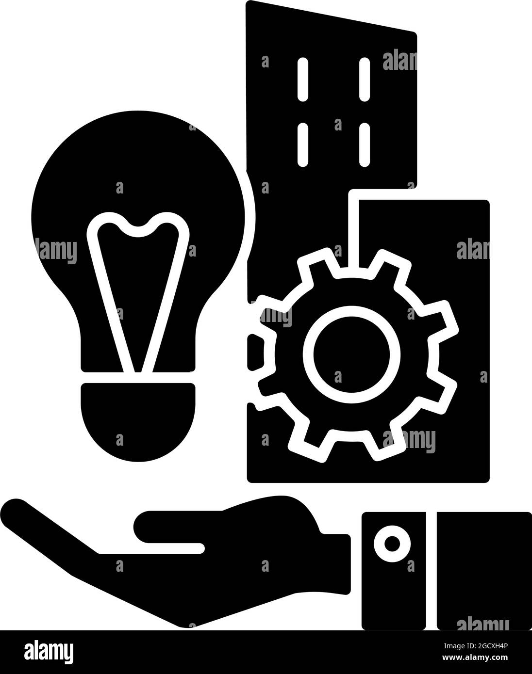 Firma Erfindungen schwarze Glyphe Symbol Stock-Vektorgrafik - Alamy