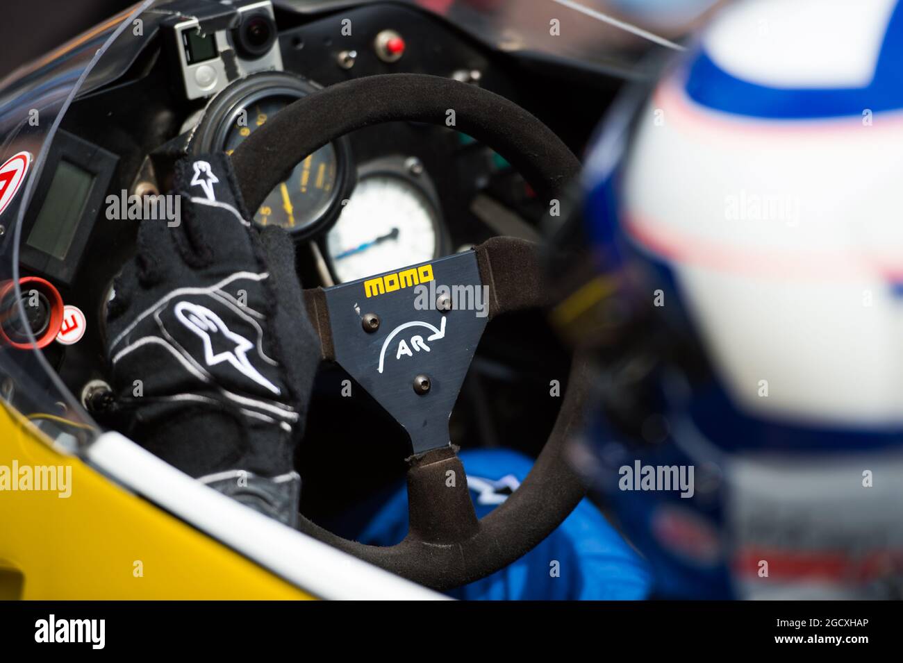 Alain Prost (FRA) Renault Sport F1 Team Special Advisor im Renault RE40. Großer Preis von Monaco, Freitag, 26. Mai 2017. Monte Carlo, Monaco. Stockfoto