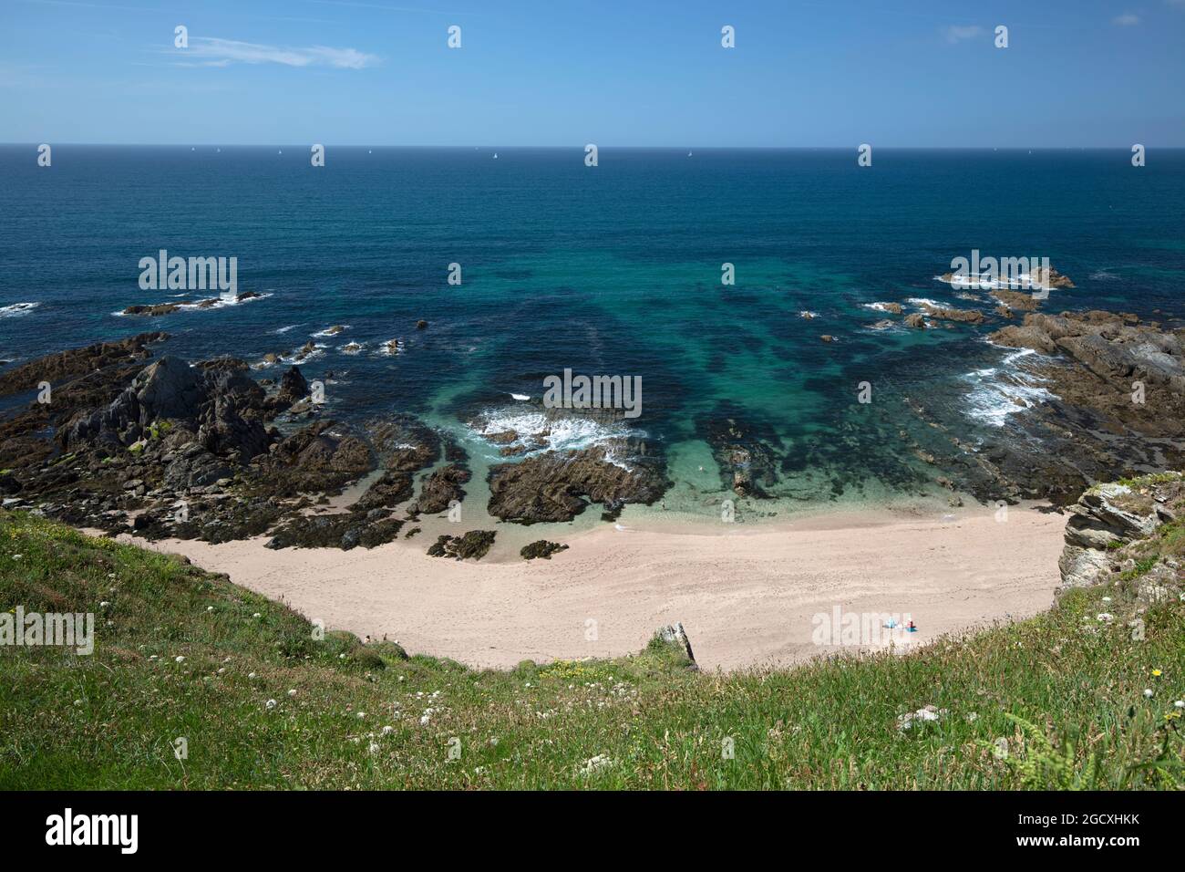 Broad Sand Beach, Thurlestone, South Hams District, Devon, England, Vereinigtes Königreich, Europa Stockfoto