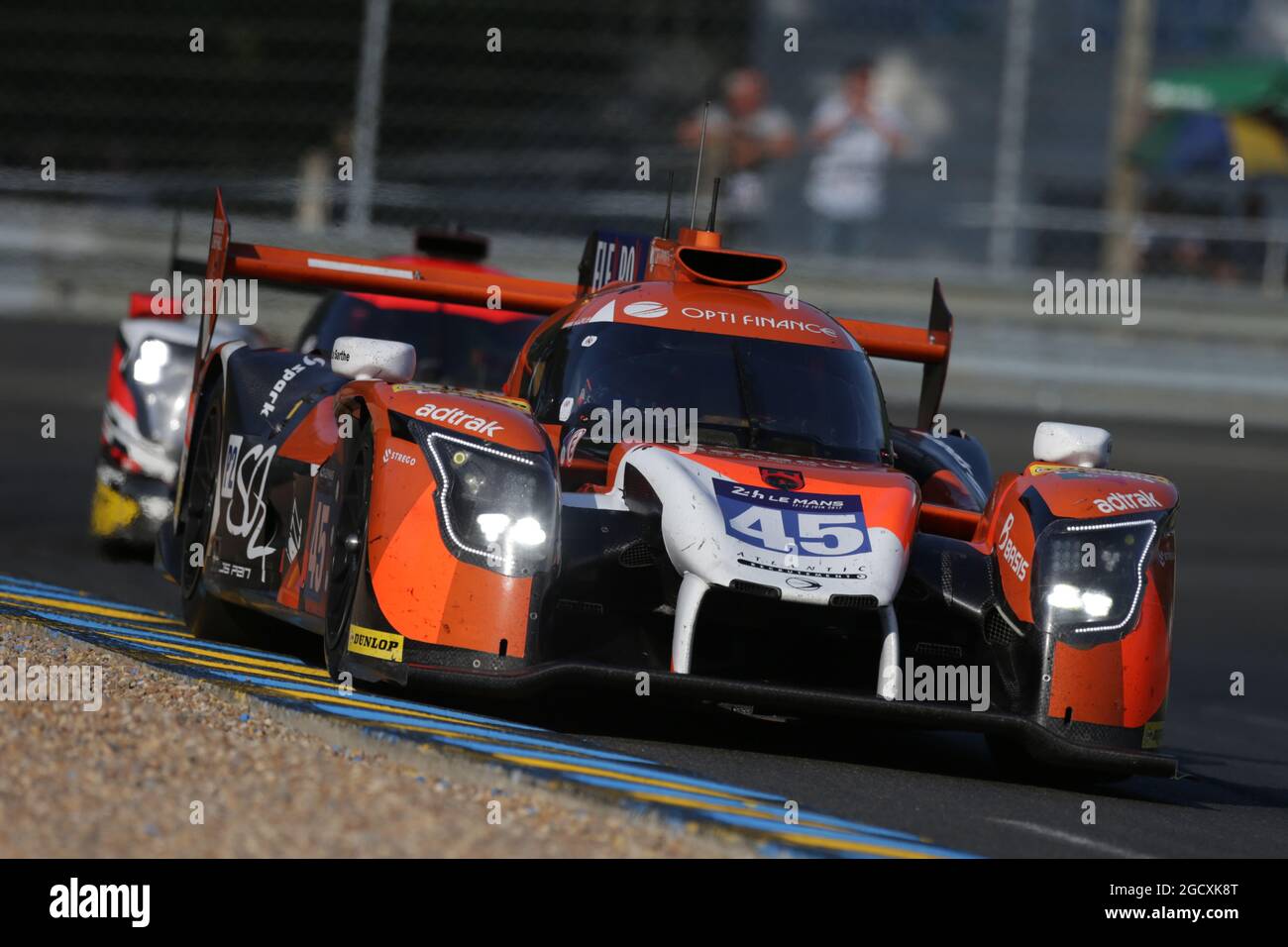 Mark Patterson (USA) / Matthew McMurry (USA) / Vincent Capillaire (FRA) #45 Algarve Pro Racing Ligier JSP217 - Gibson. FIA-Langstrecken-Weltmeisterschaft, 24 Stunden von Le Mans - Training und Qualifying, Mittwoch, 14. Juni 2017. Le Mans, Frankreich. Stockfoto