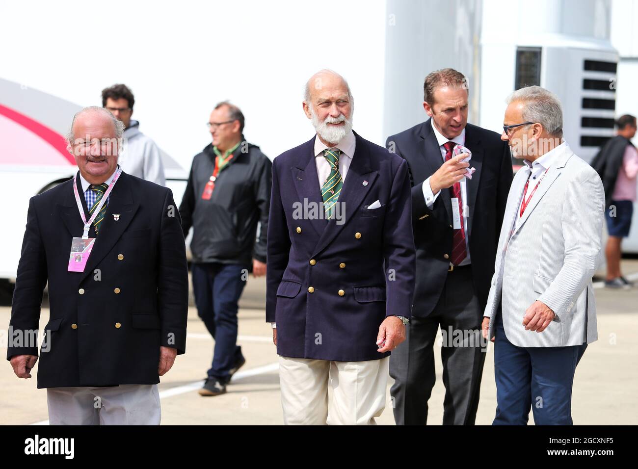 S.H. Prinz Michael von Kent (GBR). Großer Preis von Großbritannien, Freitag, 14. Juli 2017. Silverstone, England. Stockfoto