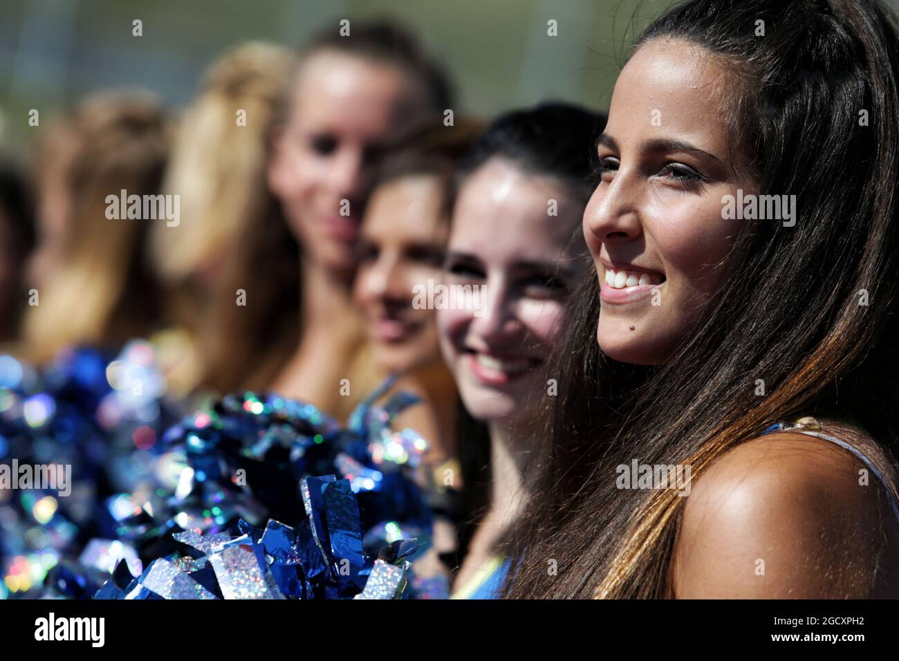 Cheerleader. Großer Preis von Ungarn, Samstag, 29. Juli 2017. Budapest, Ungarn. Stockfoto