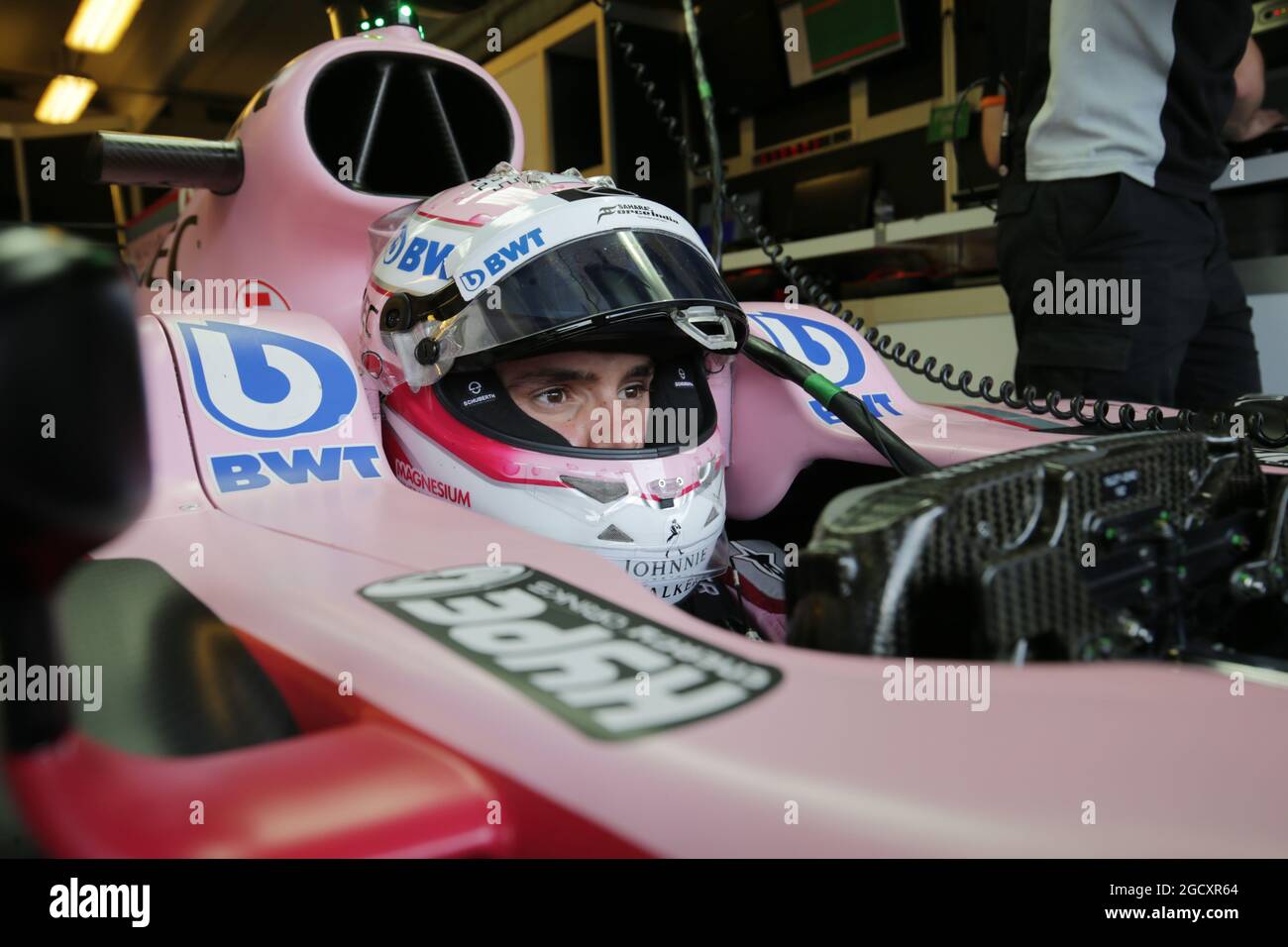 Lucas Auer (AUT) Sahara Force India F1 VJM10-Testtreiber. Formel-1-Tests. Mittwoch, 2. August 2017. Budapest, Ungarn. Stockfoto