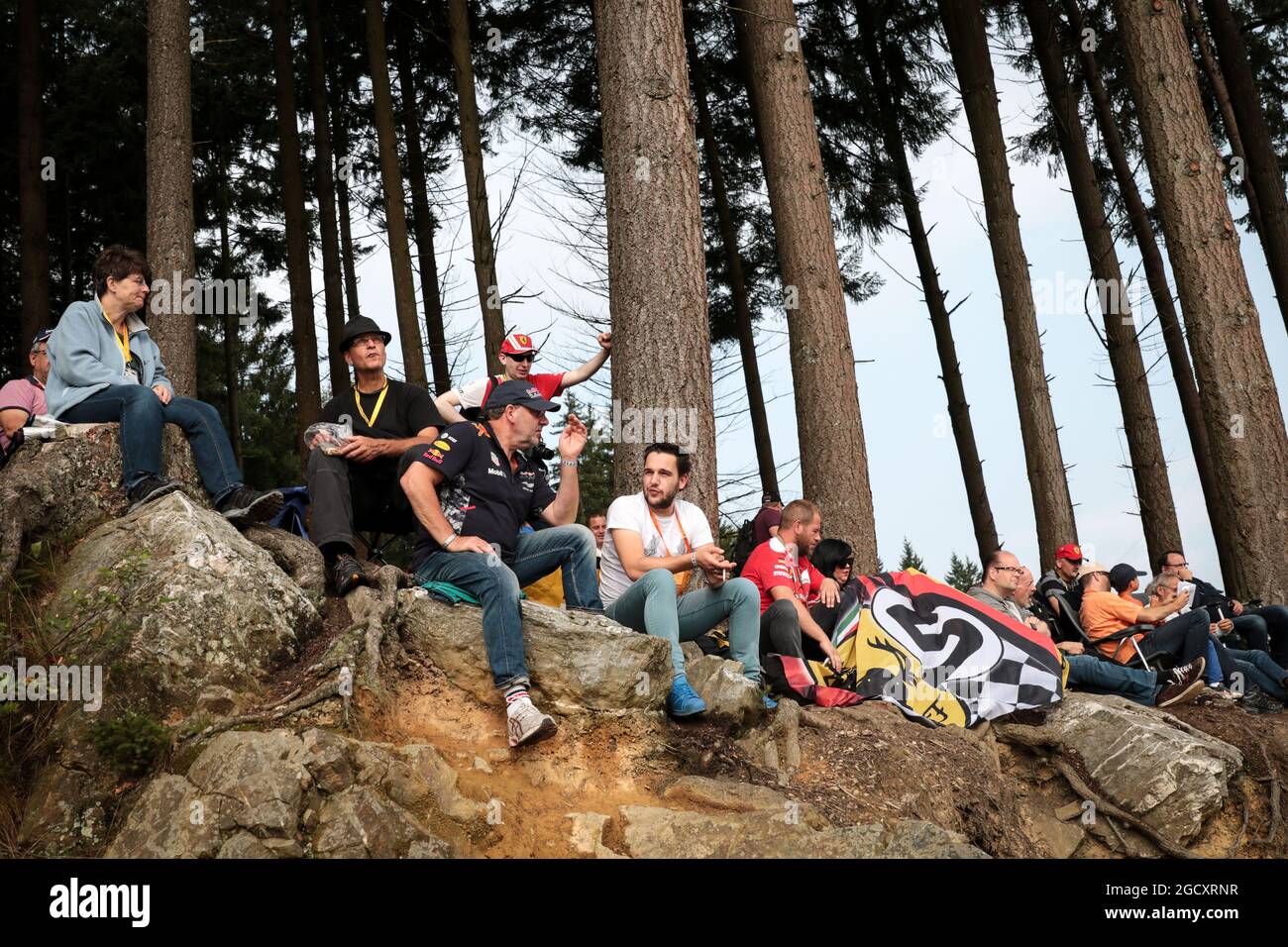 Lüfter. Großer Preis von Belgien, Samstag, 26. August 2017. Spa-Francorchamps, Belgien. Stockfoto