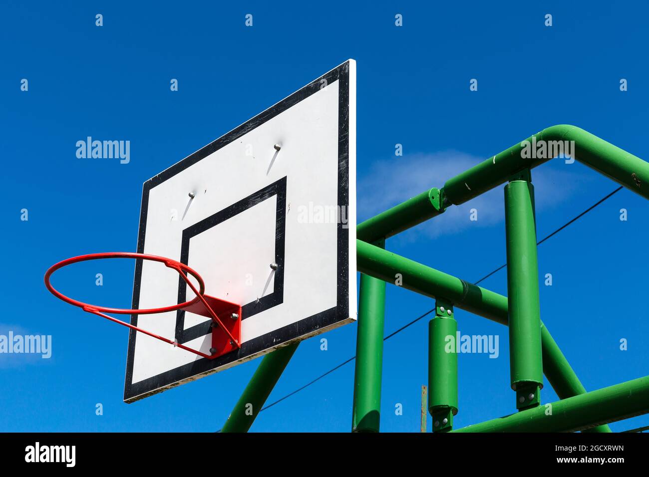 Tomintoul. Basketballkorb Stockfoto