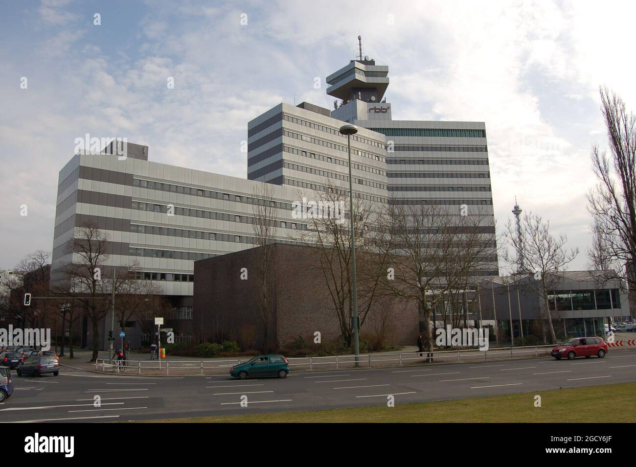 RBB Gebäude. Masurenallee, Berlin, Deutschland Stockfoto