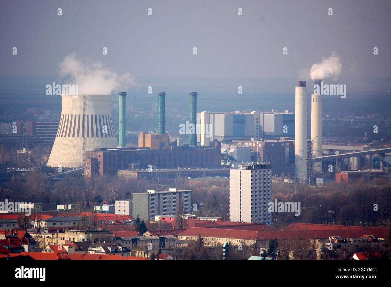 BSR Müllheizkraftwerk Ruhleben, Berlin, Deutschland Stockfoto