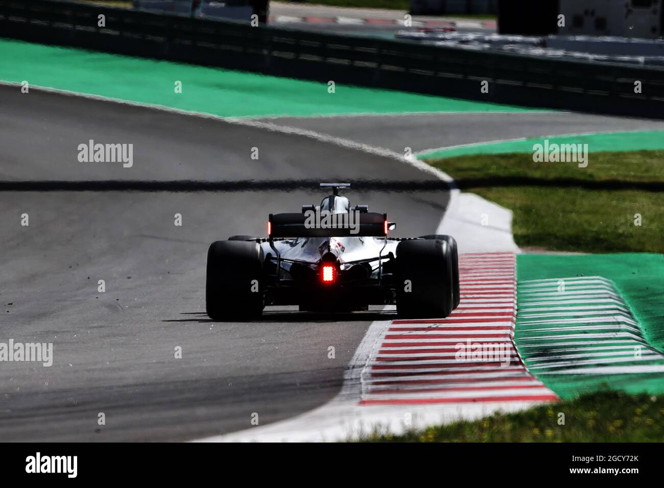 Lewis Hamilton (GBR) Mercedes AMG F1 W09 mit roten LED-Leuchten am Heckflügel. Formel 1 im Saisontest, Tag 1, Dienstag, 15. Mai 2018. Barcelona, Spanien. Stockfoto