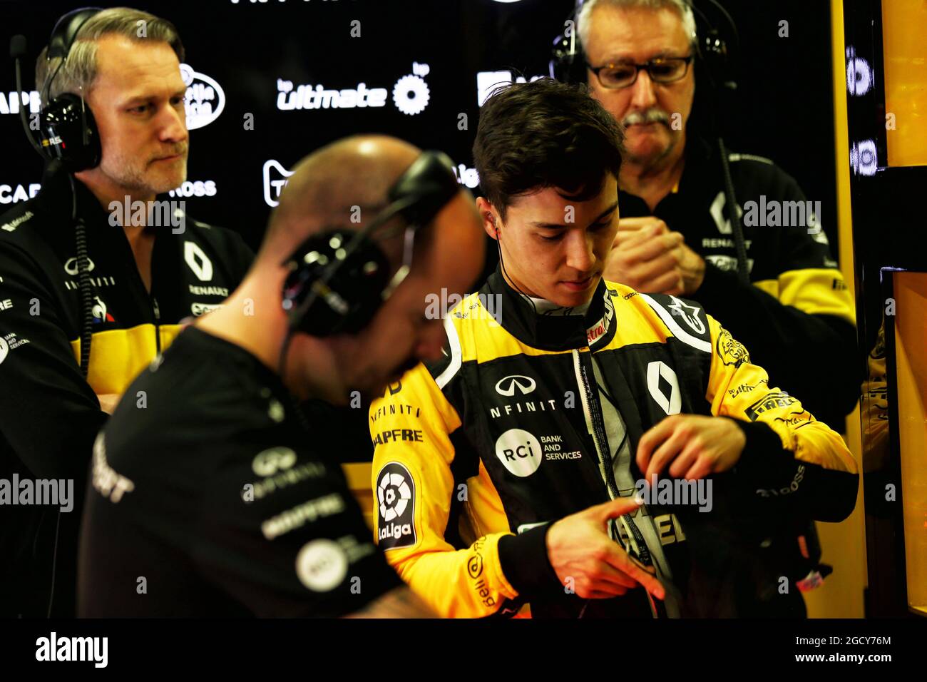 Jack Aitken (GBR) / (Kor) Renault Sport F1 Team Test- und Reservefahrer. Stockfoto
