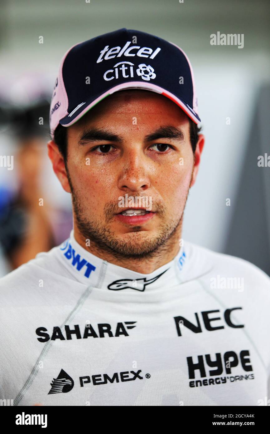 Sergio Perez (MEX) Sahara Force India F1. Großer Preis von Frankreich, Samstag, 23. Juni 2018. Paul Ricard, Frankreich. Stockfoto