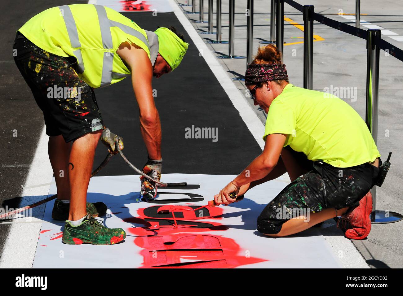 Atmosphäre im Kreislauf. Großer Preis von Ungarn, Donnerstag, 26. Juli 2018. Budapest, Ungarn. Stockfoto