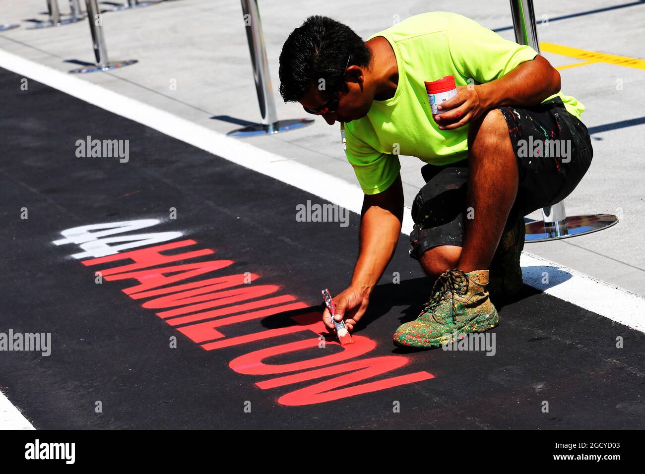 Atmosphäre im Kreislauf. Großer Preis von Ungarn, Donnerstag, 26. Juli 2018. Budapest, Ungarn. Stockfoto