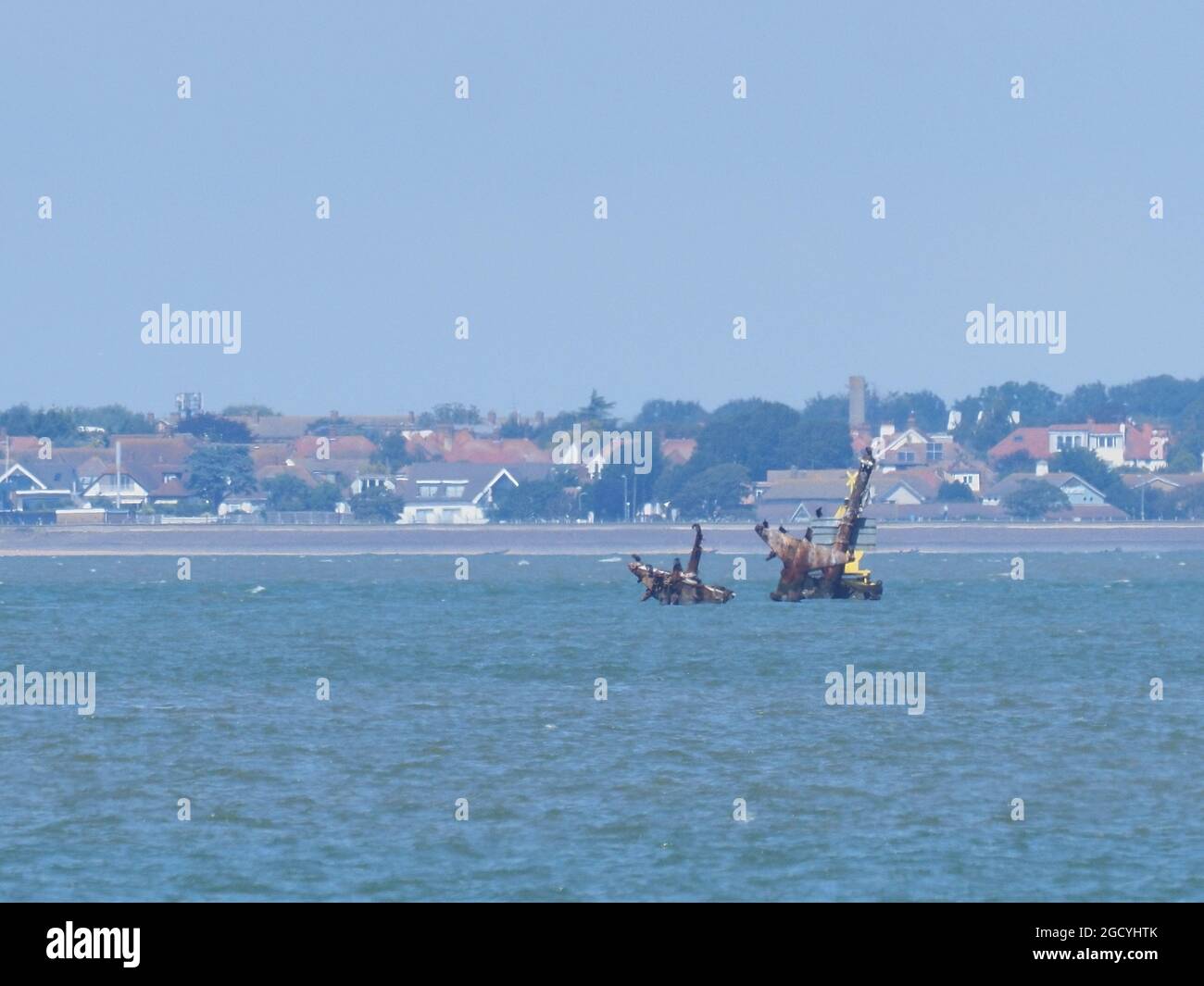 Sheerness, Kent, Großbritannien. August 2021. UK Wetter: Ein sonniger Nachmittag in Sheerness, Kent. Kredit: James Bell/Alamy Live Nachrichten Stockfoto