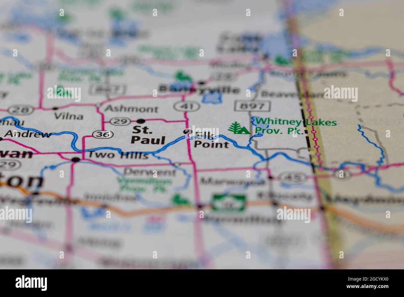 Mapa de elk point alberta Fotos und Bildmaterial in hoher Auflösung