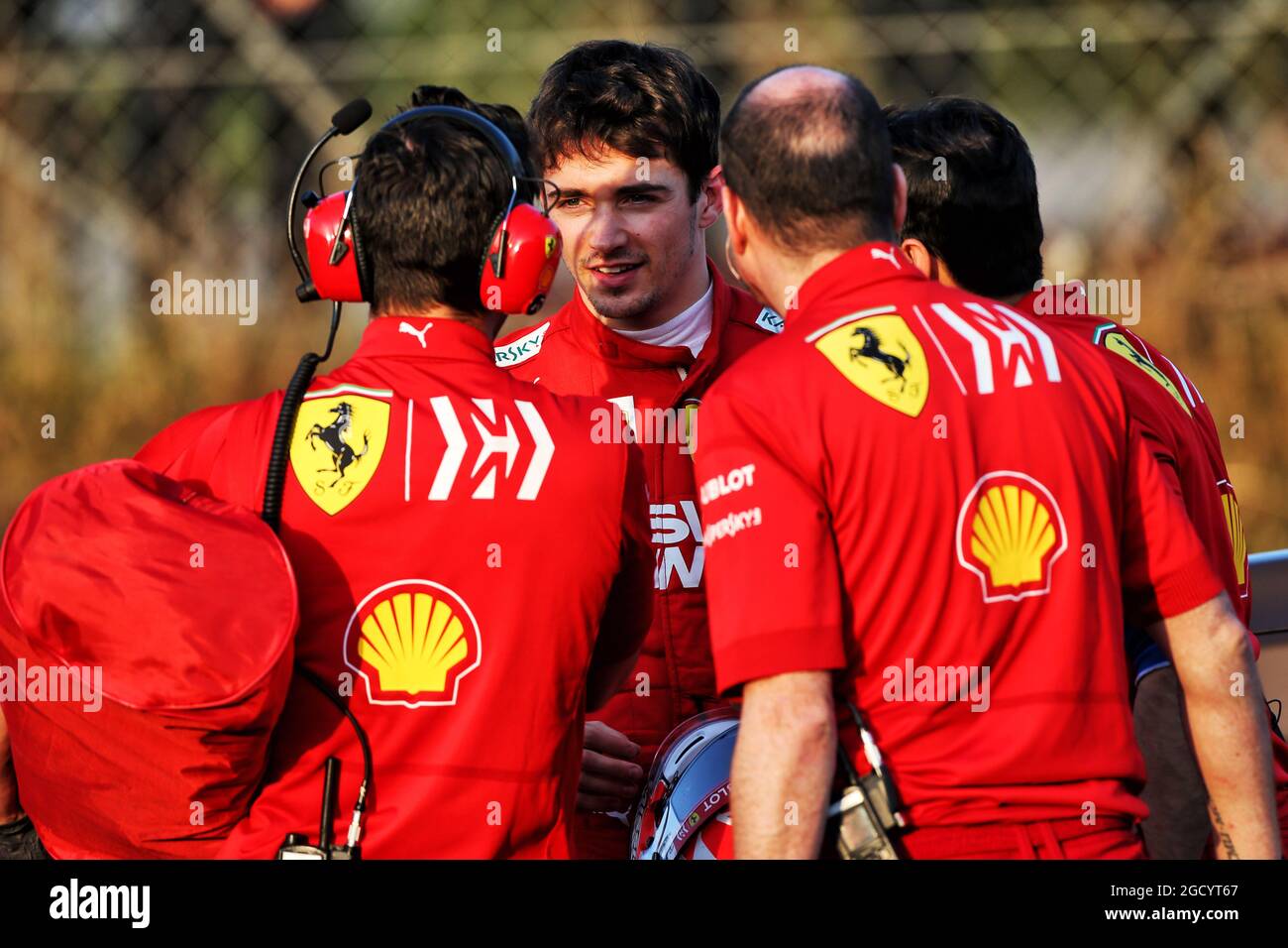 Charles Leclerc (MON) Ferrari hält auf der Rennstrecke. Formel-1-Tests, Tag 3, Donnerstag, 28. Februar 2019. Barcelona, Spanien. Stockfoto