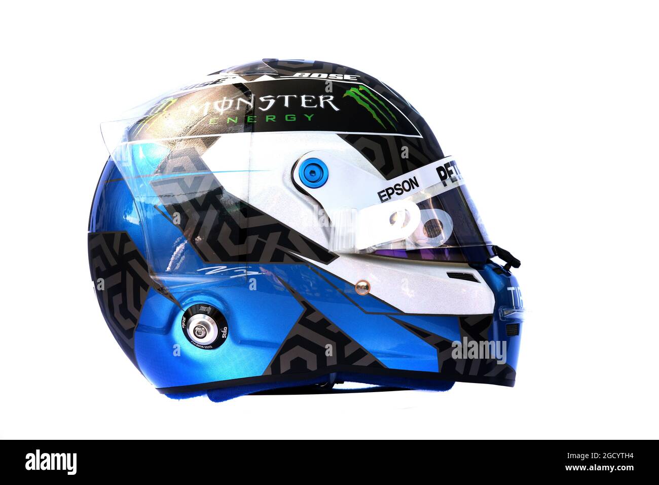 Der Helm von Valtteri Bottas (FIN) Mercedes AMG F1. Großer Preis von Australien, Donnerstag, 14. März 2019. Albert Park, Melbourne, Australien. Stockfoto