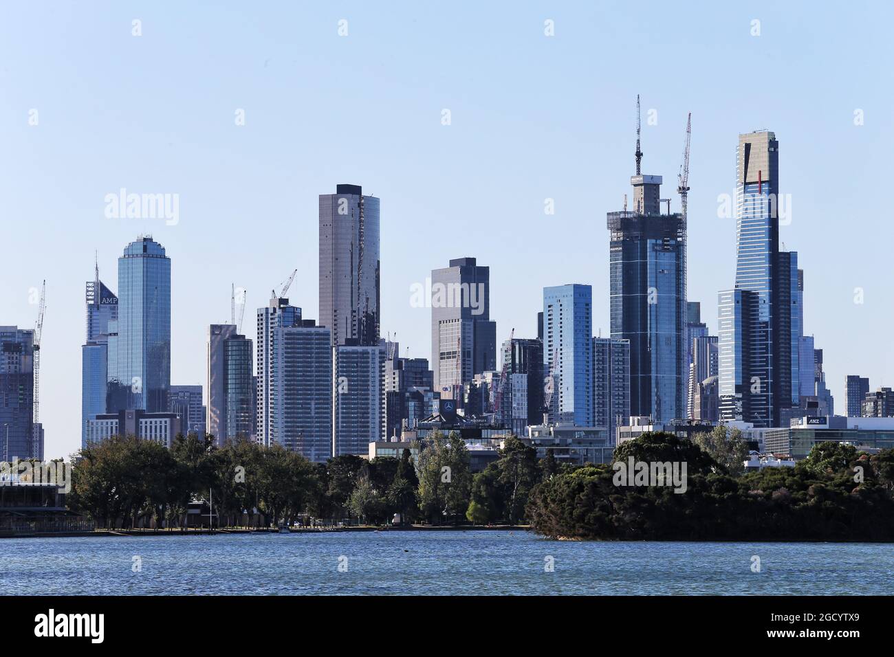 Landschaftlich Reizvolle Stadt Melbourne. Großer Preis von Australien, Freitag, 15. März 2019. Albert Park, Melbourne, Australien. Stockfoto