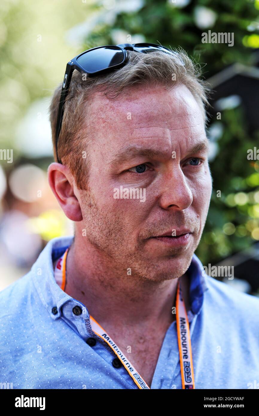 Sir Chris Hoy (GBR). Großer Preis von Australien, Sonntag, 17. März 2019. Albert Park, Melbourne, Australien. Stockfoto