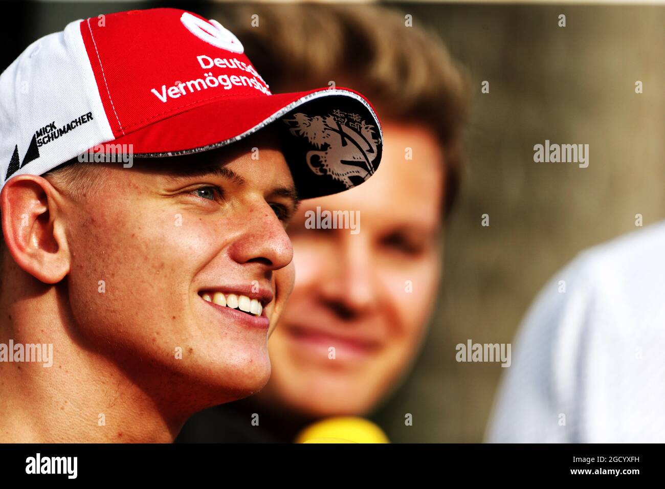 Mick Schumacher (GER) prema Racing Formel-2-Fahrer. Großer Preis von Bahrain, Sonntag, 31. März 2019. Sakhir, Bahrain. Stockfoto